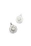 Glb-stl41414 stone earrings - silver - 2