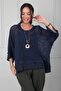 Women's Italian Boat Neck Athlete Mesh Linen Bohemian Blouse - 3