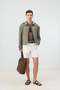 Khaki Boxy Fit Men's Coat - 2