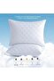 Majestic Quilted Pillow 50 x 75 cm, Pack of 4, Hotel Luxury Sleep Pillows, White - 3