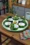 15 Piece Breakfast Set with Enamel Cover