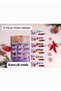 Knitted Detailed Charmlı Open-Front Slippers, 10 Pieces of False Nails as a Gift! Stone-Embellished Slippers, Double Buckle Women's Slippers, Comfortable Eva Slippers, Stylish Beach Slippers, Lightweight Summer Slippers - 3