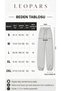 Women's Smoked Elastic Waistband 3-Pocket Zippered Parachute Sweat-Wicking Trousers with Back Pockets - 7