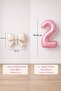 Cream Bow & Pink 2 Number Foil Balloon Set - 2