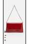 Women's Chain Strap Hand and Shoulder Bag Claret Red