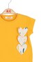Nk girl's heart detail t-shirt, 12 months - 4 years, yellow - 2