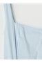 Nevavm Square Collar Waist-Sitting Poplin Dress with a Difference - 6
