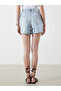 Two Mt Shop Quality Xside Blue Denim Straight Standard & Regular Women's Jean Shorts - 4