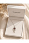 Gothic Jellyfish Figured Unisex Necklace – Alternative Style Necklace with Red Stone Detail - 3