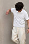 Men's Classic White Polo Neck T-Shirt - 4