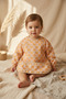 Set of 2 Liquid-Proof Long Sleeve Bibs - Blw Compatible Stain-Resistant Butterfly and Vintage Floral Design - 2
