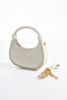 Cream Baguette Model Hand Shoulder and Crossbody Women's Bag