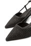 İst F80 Pointed Toe Straw Detailed Heeled Shoes - 3