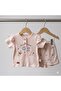 100% Organic Cotton Ruffled Summer 2-Piece Baby Girl Set - 2