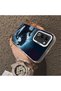 Oppo A5 4G/5G Compatible Hard Acrylic Back Silicone Edge Lens Protection Case - 4