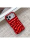 iPhone 16 Pro Max (6.9 Inch) Compatible Wavy Wrinkled Detailed 3D Surface Bright Colored Summer Lux Case - 5