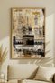 Antique Look Kaaba and Grand Mosque Single Wooden Painting - Natural Wood Framed Home and Business Painting - 2