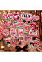 Bachelorette Speech Bubble Set Pink Bride Team Bride Props 19 Pieces, Bride to Be Bachelorette Party Set, Bachelorette Party Speech Bubble Set Bride Team - 6