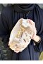 Leather Look Handbag with Gold Metal Accessories, Suitable for Hand Use - 4