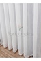 Exculusive Melike Ironing-Free Wrinkle-Free Plain 2 Layer Pleated Tulle Curtain - 5