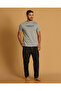 Men Grey And Black Printed Pyjama Set Of 2