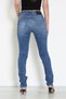 Women's Skinny Fit Blue Color Jeans (Chain and Belt as Gift) - 3