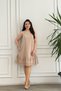 Sleeveless Dress with Scallop Hem Detail