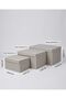 3-Piece Gray Mega Maxi Mini Storage Box with Lid, Sturdy Formed Storage Box, under Bed, under Cabinet Organizer Set, Organizer Set - 4
