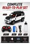 1:22 RC Land Rover Defender Spray Alloy Car with LED Lights and 2.4GHz Remote Control Rechargeable Die-Cast SUV Toy Car with Opening Doors Hood Trunk Smoke Fog Effect for Kids Boys Girls 3+ - 6