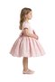- Satin Flower Girl Dress with Bow - Pink - 5Y to 9Y - 2