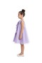 - Textured A-Line Party Dress with Bow -Purple - 2Y to 10Y - 2
