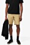 Men's Regular Fit Cotton Bermuda Shorts Men's Bermuda Shorts with Pockets Beige
