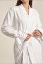 Bodrum Women's 100% Cotton Terry Fabric Drawstring Balloon Sleeve Belted Maternity and Postpartum Dress - 3