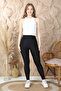 Women's Compact Combed Cotton Camisole Ribbed Tank Top Crop 95% Cotton 5% Elastane - 8