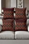 Digital Printed Soft Textured 4-Piece Throw Pillow Cover Set Krl0100