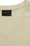 Men's Vision V-Neck Premium Quality Dense Textured Cotton T-Shirt Yellow M102-R0220-03 - 5