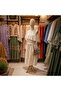 Women's One Shoulder Ruffle Bohemian Linen Dress - Asymmetrical Summer Midi Dress with Belt - 4