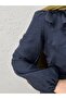 Tamora Chest Ruffle Wave Model Dress-Pa9883 Navy Blue - 4
