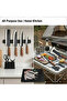 6-Piece Kitchen Knife Set with Gift Box - Professional Chef Knife, Slicing & Paring Knives, Scissors, Peeler - Ergonomic Cutlery Set for Home Cooking, Kitchen Prep, Home Chefs & Culinary Enthusiasts - 3
