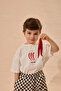 Chili Print Oversize Cotton T-Shirt White