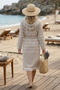 100% Cotton Hooded Peshtemal Bathrobe |   Organic, Oversize Comfortable Fit - 7