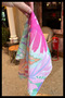 Tropical Patterned 45X45 Summer Chiffon Scarf |   Women's Neck Hair Bag Accessory - 3