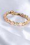 Vip Series A+ Quality Zircon Stone Square Waterway Steel Bracelet Handcuff Bracelet 1 Piece