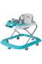 Baby Walker Turquoise with Activity Tray, Removable Canopy & Wheels for 6-18 Months - 8