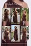 Women's One-Shoulder Cape Draped Stone Detailed Long Crepe Evening Dress Yellow, Navy Blue, Brown, Burgundy - 9