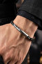 Men's Steel Bracelet 4mm Black Square King Model Special Design Steel Lockable Tag - 5