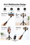 best choice Black Bluetooth Selfie Stick Tripod for iPhone/Samsung/Xiaomi/Oppo/Vivo, Remote Shutter - 2