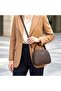 Women's Shoulder & Hand Bag 408 Brown Knitted