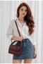 Women's Stylish Burgundy Daily & Event Bag Faux Leather Mini Hand and Shoulder Bag - 3