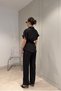 New Season Linen Shirt Set - Black - 5